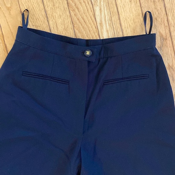 CHANEL Pants - Vintage Chanel Navy Pants size 26